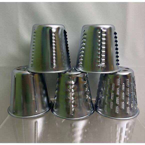 King Kutter VTG Manual Vegetable Fruit Food Processor Stainless Steel 5 Cones - Picture 5 of 11